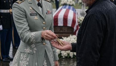 Full Story: At my father’s funeral, the gravedigger grabbed my arm and whispered words that shattered everything I believed: “Your father paid me to bury an empty coffin.”