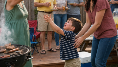 At our family barbecue, my four-year-old son asked for some fries. My mother quietly pulled the plate away from him and said, “Those are for my real grandson.” Everyone around the table laughed. I simply took my little boy’s hand and walked out with him to a nearby restaurant. Before midnight, my phone wouldn’t stop ringing. Every time my mother called, I answered with just one word: “Remember…”