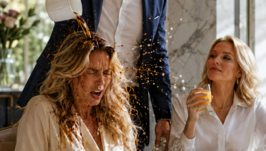 My husband threw boiling-hot coffee in my face because I refused to give him my bank card… but he had no idea what I had already prepared for him.